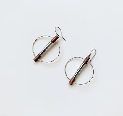 Aarikka Finland | Vintage Earrings Wood Space Age | Molna Vintage