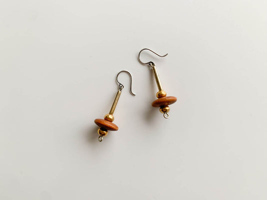 Aarikka Finland Vintage Wood Earrings | Molna Vintage