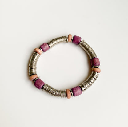 Aarikka Finland Wood Metal Bracelet | Molna Vintage