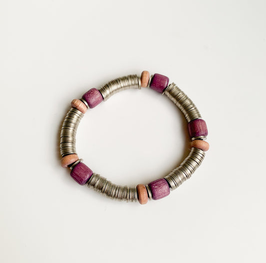 Aarikka Finland Wood Metal Bracelet | Molna Vintage