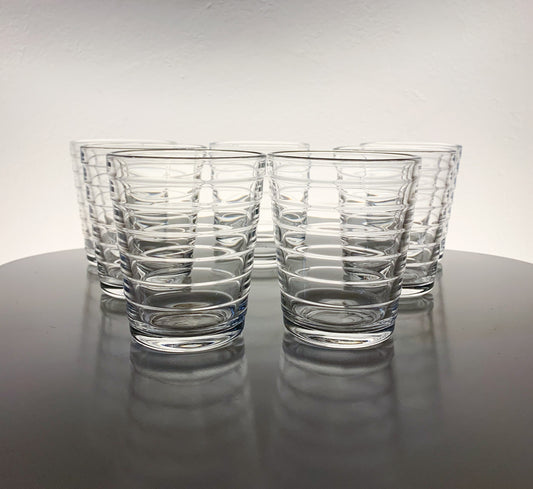Aino Aalto Bolgeblick Glasses 6 Set | Iittala Finland | Molna Vintage