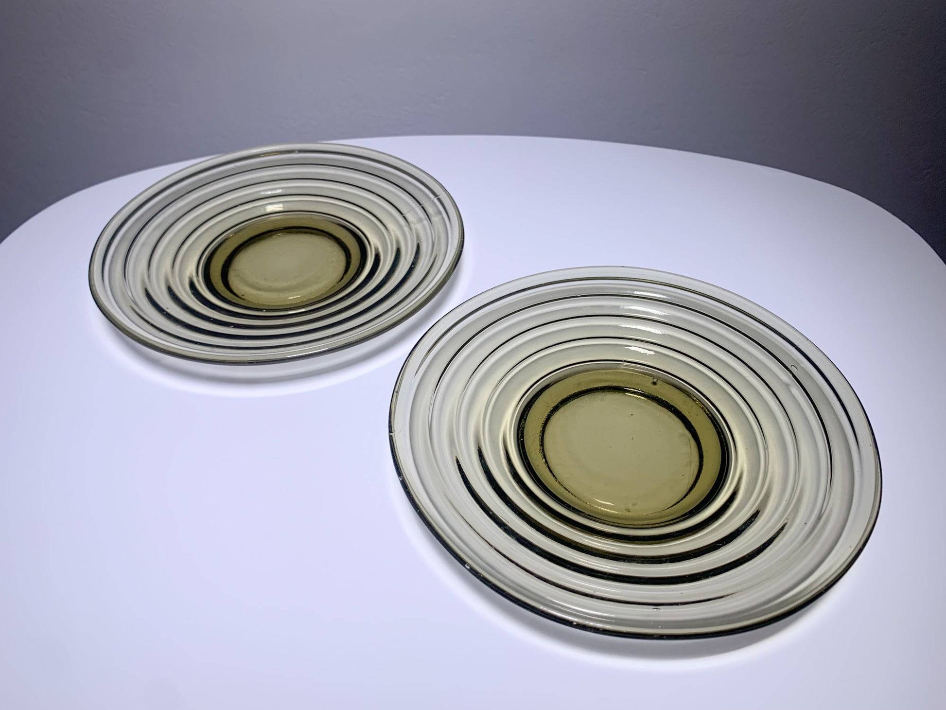 Aino Aalto plate Bölgeblick Art Deco Modernist glass Karhula Iittala tableware