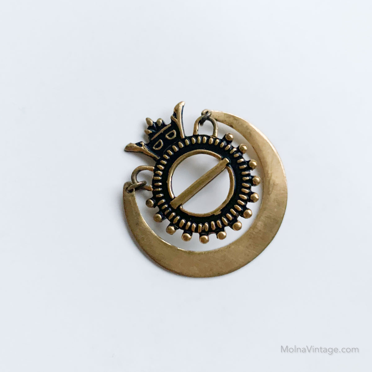 Alaharma Bronze Brooch | Germund Paaer Kalevala Koru | Molna Vintage