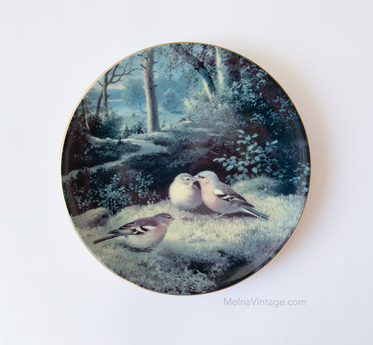 Arabia Finches Lanscape Plate | von Wright | Molna Vintage