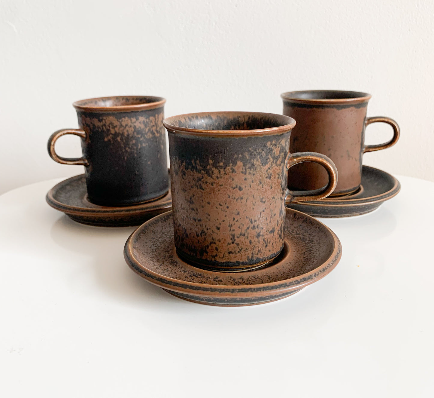 Arabia Finland | Ulla Procope Ruska Trio Coffee Cup | Molna Vintage