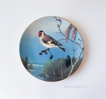 Arabia Goldfinch Branch Wall Plate | von Wright | Molna Vintage