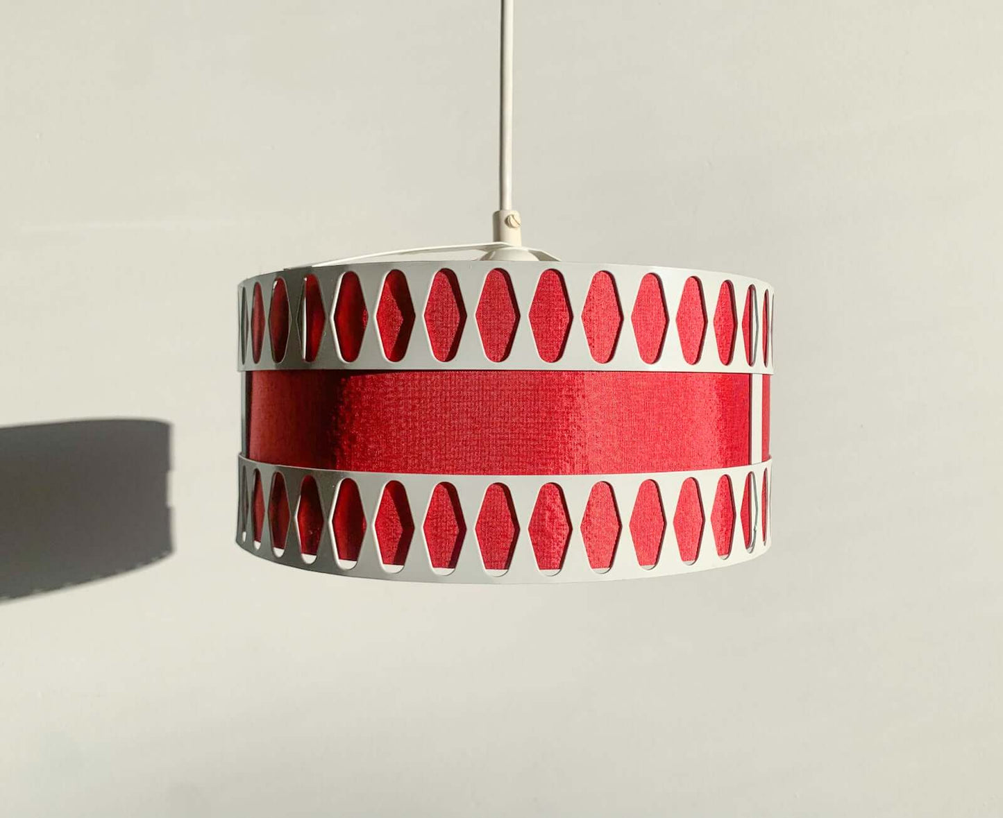 Aris Red silver pendant lamp | Finland 1960s | Molna Vintage