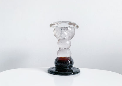 Art vintage glass figurine Kivi design Pertti Santalahti 1980s
