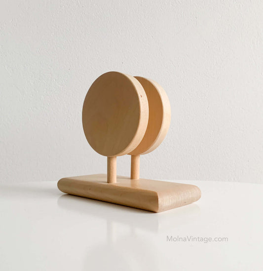 Birch Napkin Holder signed | Aarikka Finland Figurine | Molna Vintage