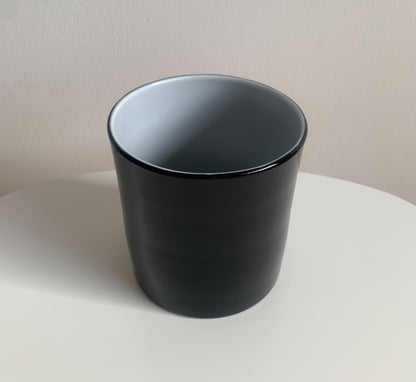 Black White Vase Opal Glass | Nanny Still Riihimaki | Molna Vintage