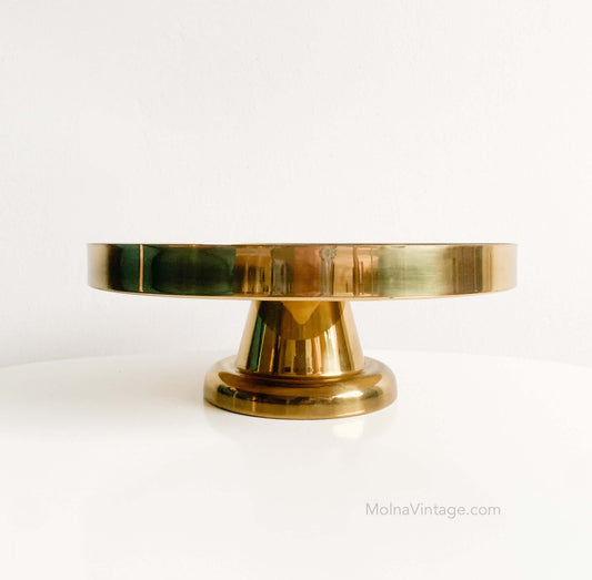 Brass cake stand | Aarikka Finland | Molna Vintage