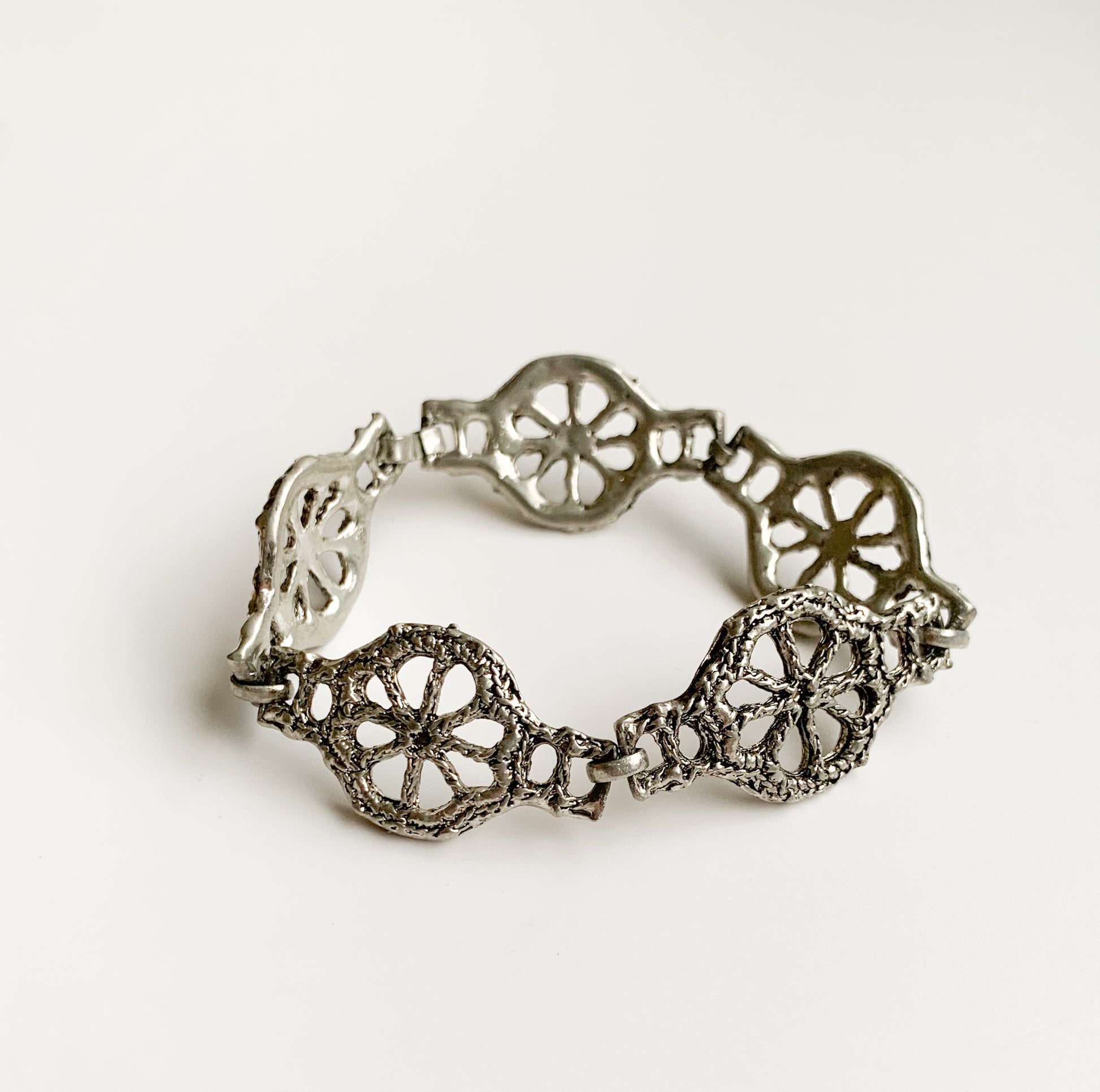 Brutalist Bracelet | Pewter Jewelry | Made in Finland | Molna Vintage