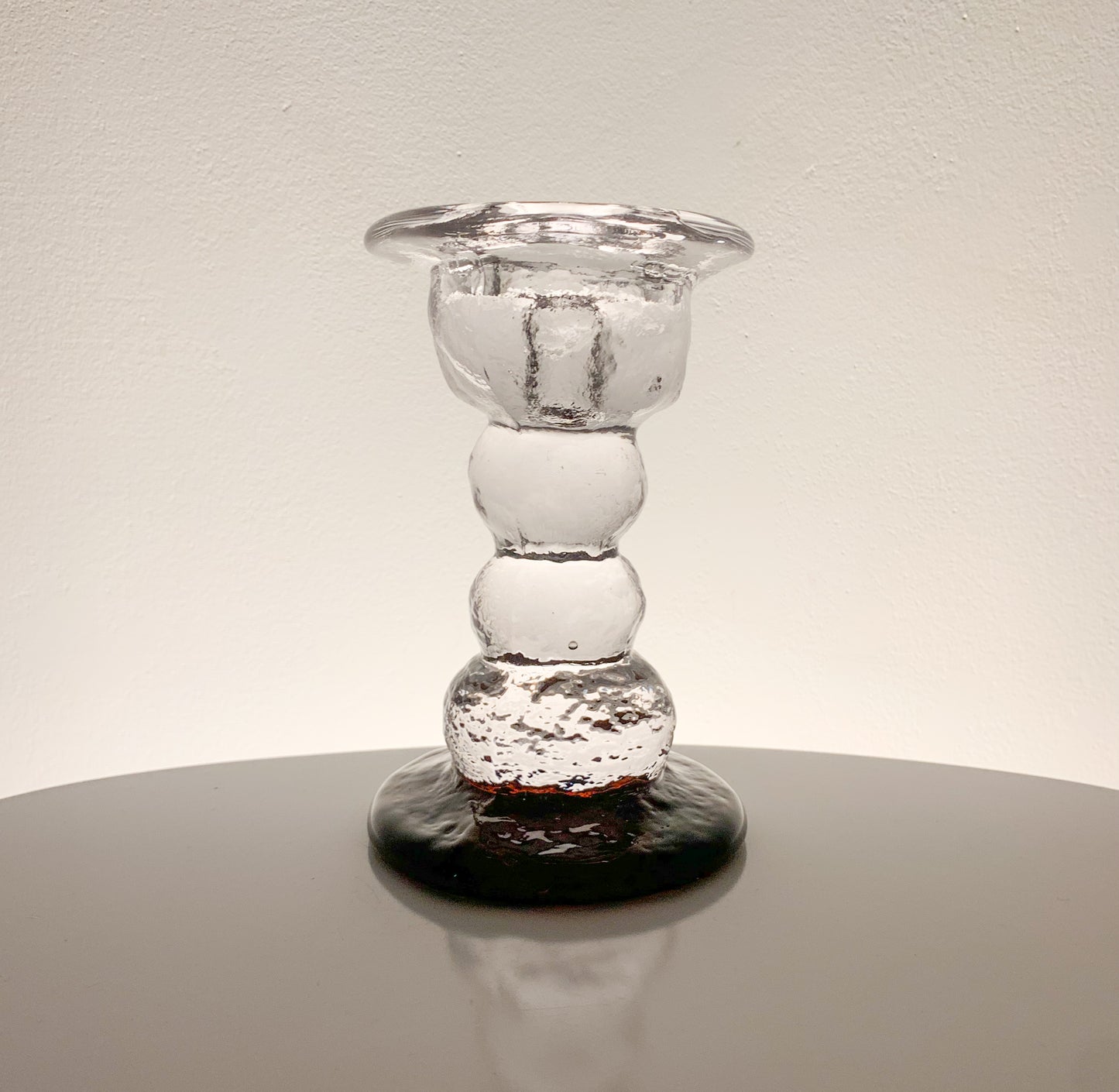 Brutalist Glass Figurine Kivi | Humppila Finland 1980s | Molna Vintage
