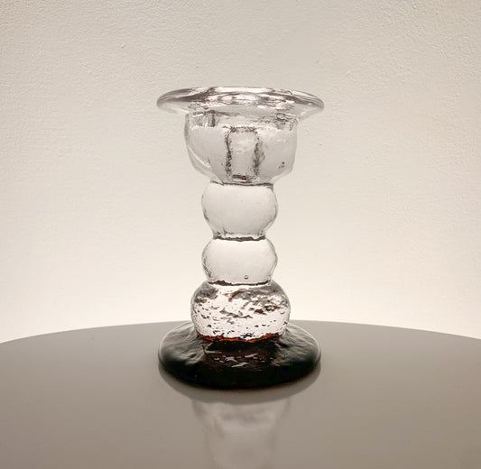 Brutalist Glass Figurine Kivi | Humppila Finland 1980s | Molna Vintage