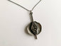 Brutalist pewter Pendant Astri Holthe Norway | Molna Vintage