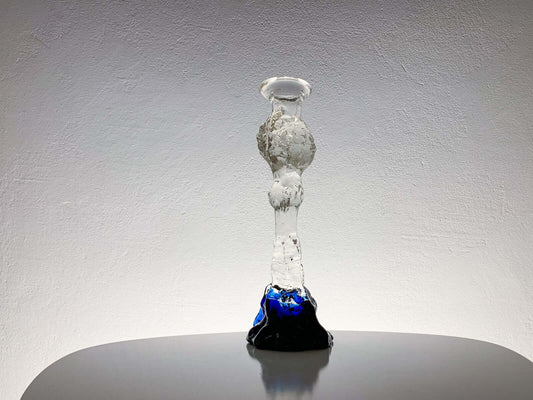 Buy Vintage Glass Art Candleholder 1980s | Molna Vintage