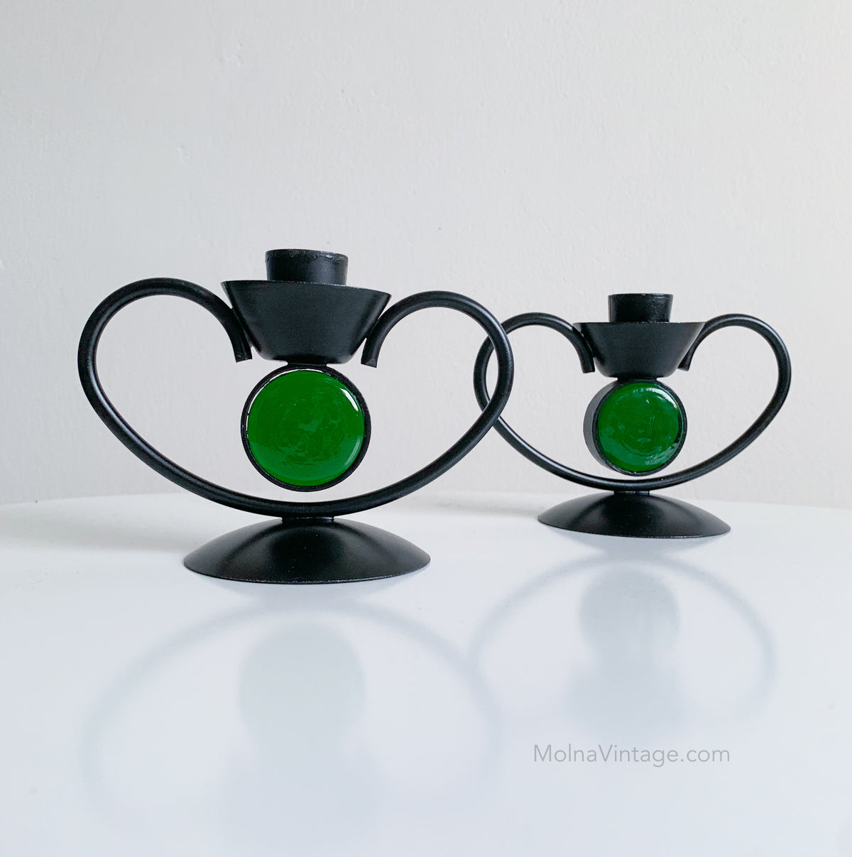 Candle Holders Pair | Gunnar Ander Ystad Metall | Molna Vintage