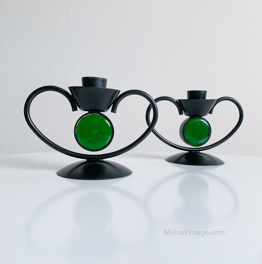 Candle Holders Pair | Gunnar Ander Ystad Metall | Molna Vintage
