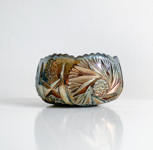 Carnival Glass Riihimaen Lasi Starburst | Luster Glass bowl | Molna Vintage