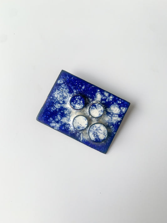 Enamel Cosmic Brutalist Brooch | Finland 1970s | Vintage Jewelry | Molna Vintage