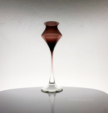 Glass Lilac Candlestick | Sirkku Lehtonen Kumela | Molna Vintage