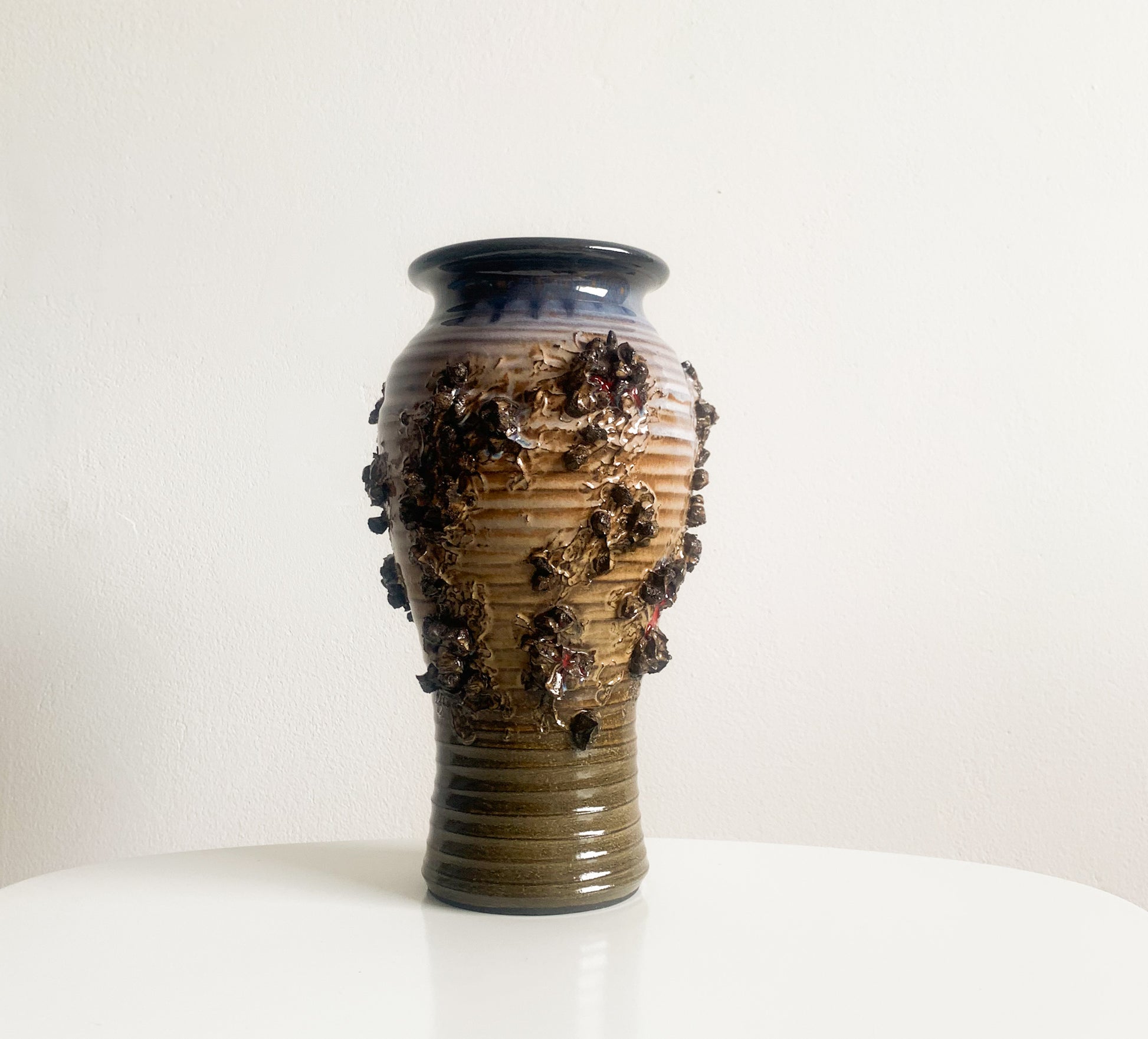 Glit Iceland | Ceramic Lava Vase Earthy Glaze | Molna Vintage