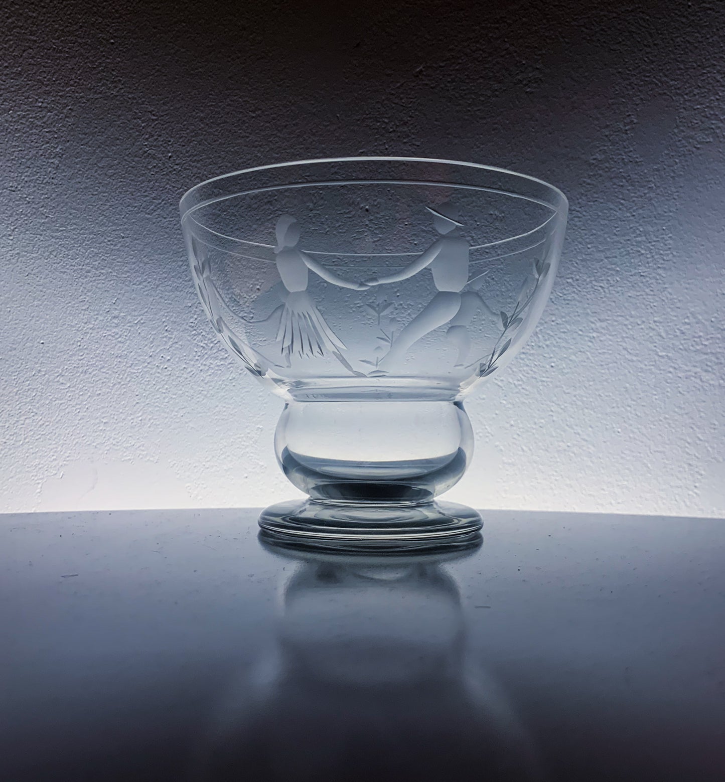 Goran Hongell Karhula 1930s | Etched Vase Dances | Molna Vintage