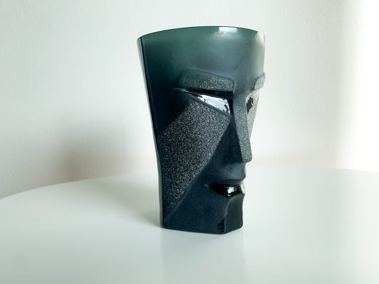 Vintage tumbler and figurine Kubik, Mats Jonasson, Maleras Sweden