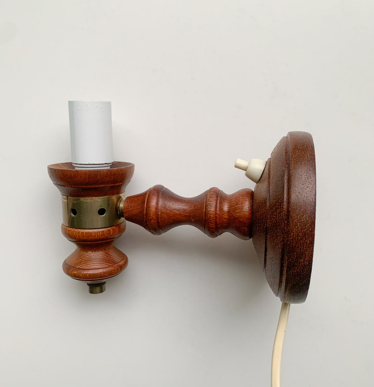 Lival Teak Vintage Tischleuchte | Finnland 1960er Jahre