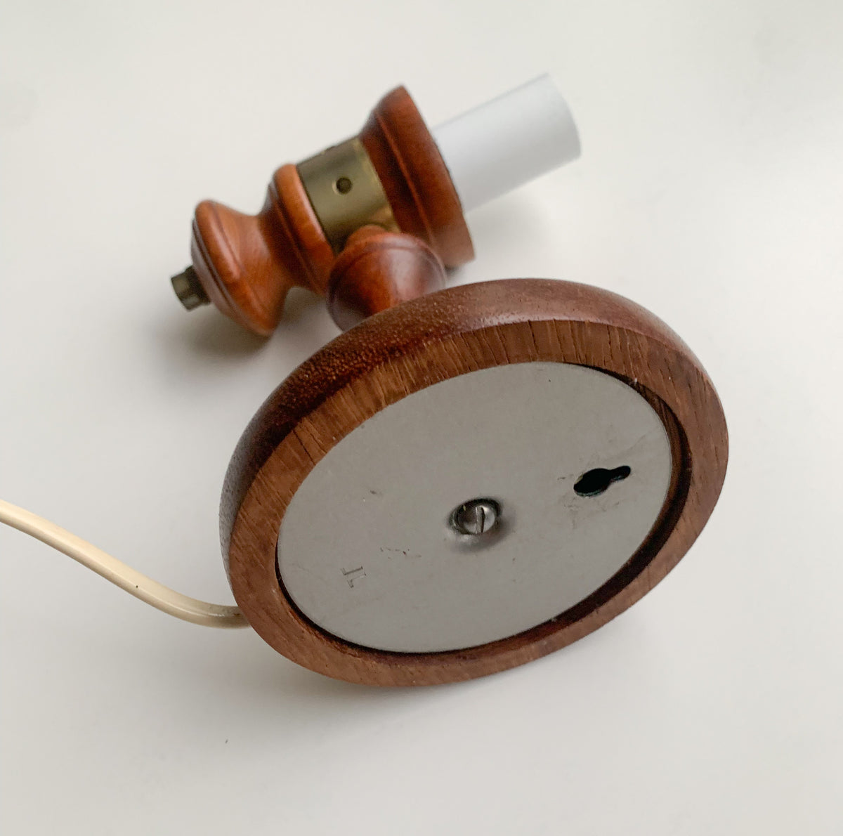 Lival Teak Vintage Tischleuchte | Finnland 1960er Jahre