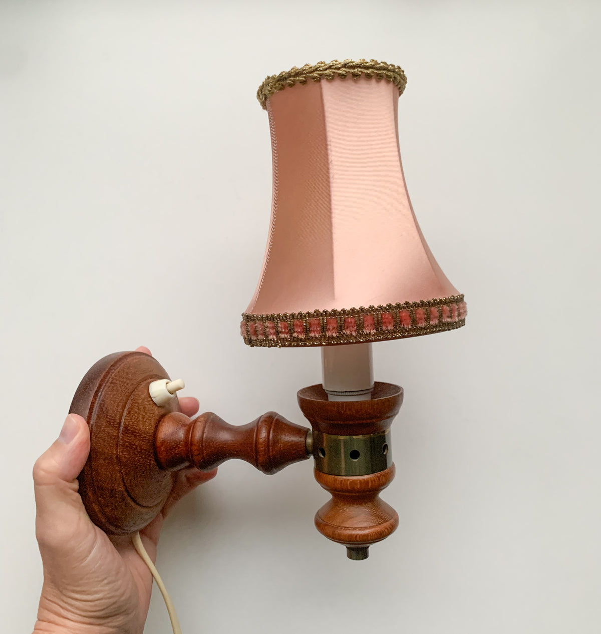Lival Teak Vintage Tischleuchte | Finnland 1960er Jahre