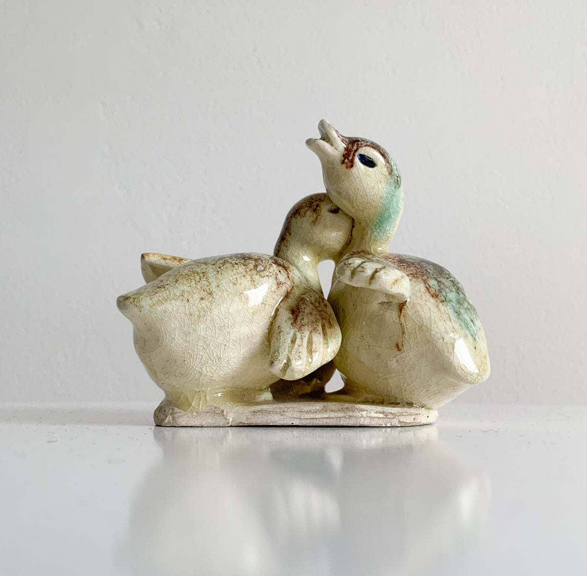 Ceramic Pair of Ducks Figurine