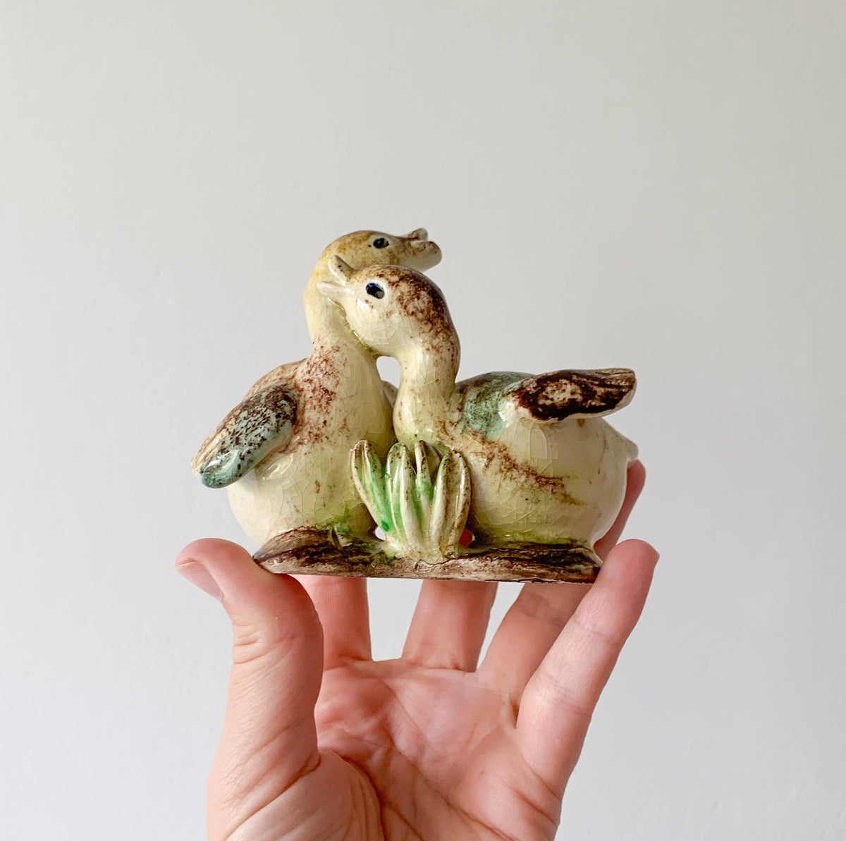 Ceramic Pair of Ducks Figurine