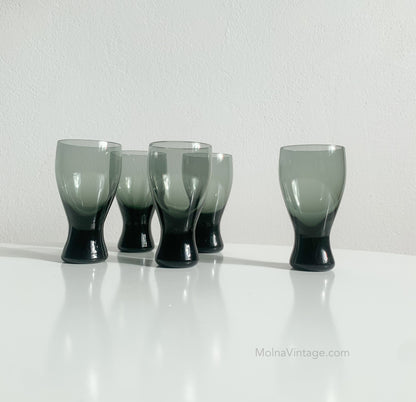 Riihimäen Lasi Pingviini Glasses | Helena Tynell | Set of 5