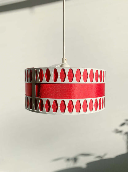 Aris “Signal Red” Pendant Lamp, Finland 1960s