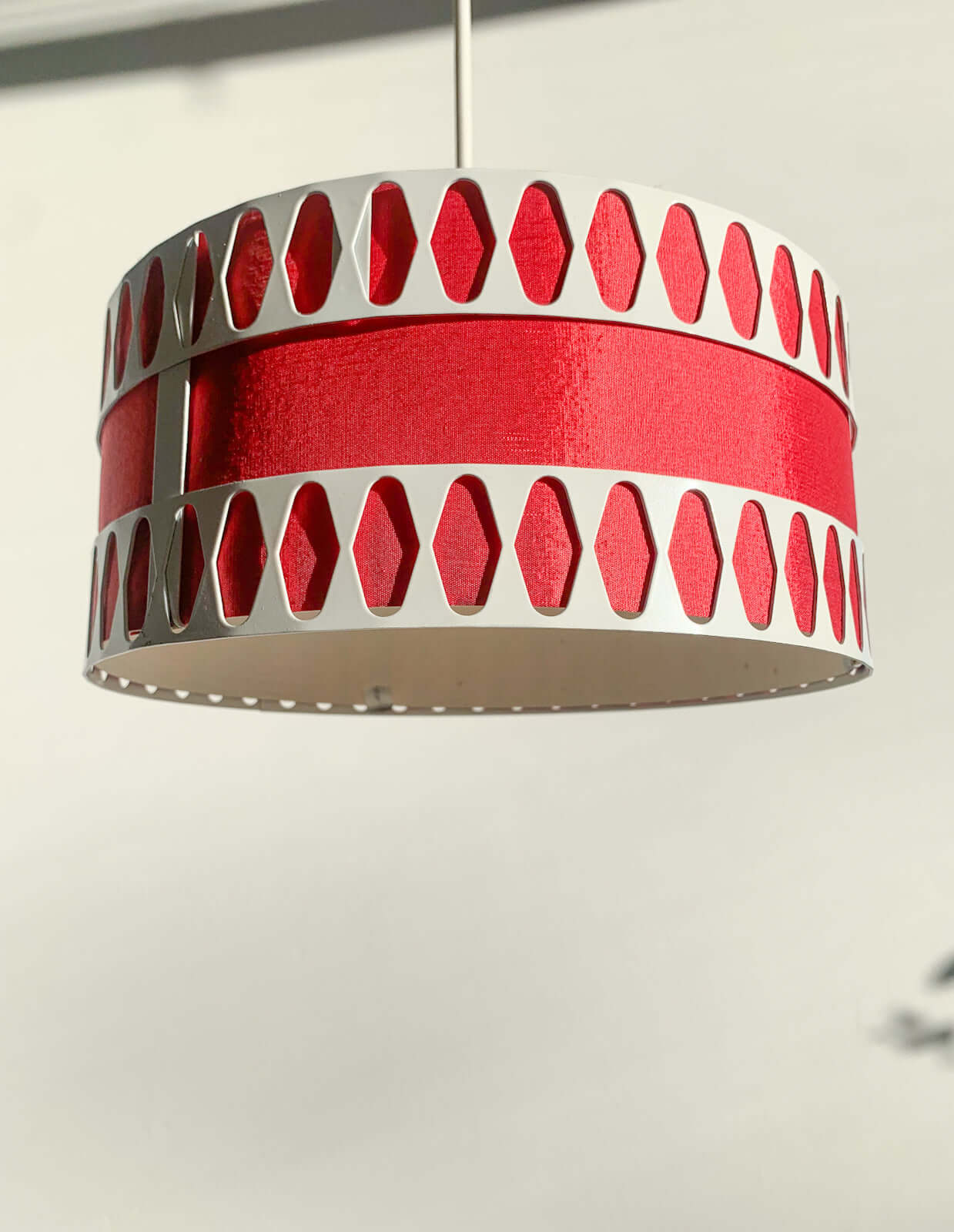 Aris “Signal Red” Pendant Lamp, Finland 1960s