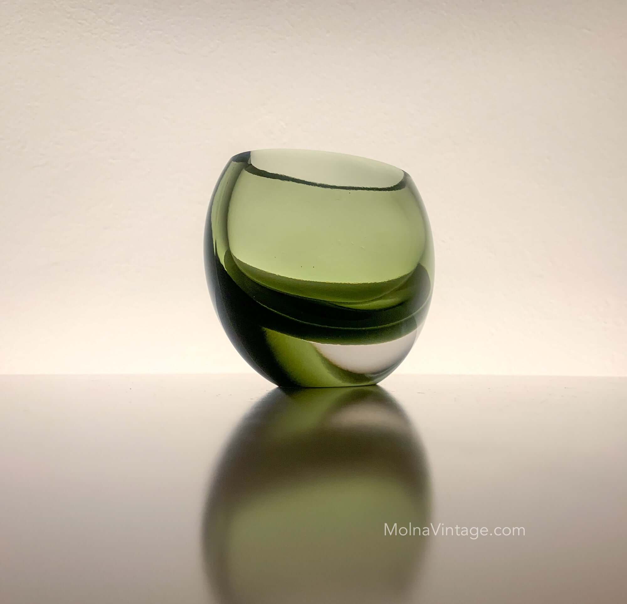 3304 art glass by Tapio Wirkkala, Iittala – Molna Vintage