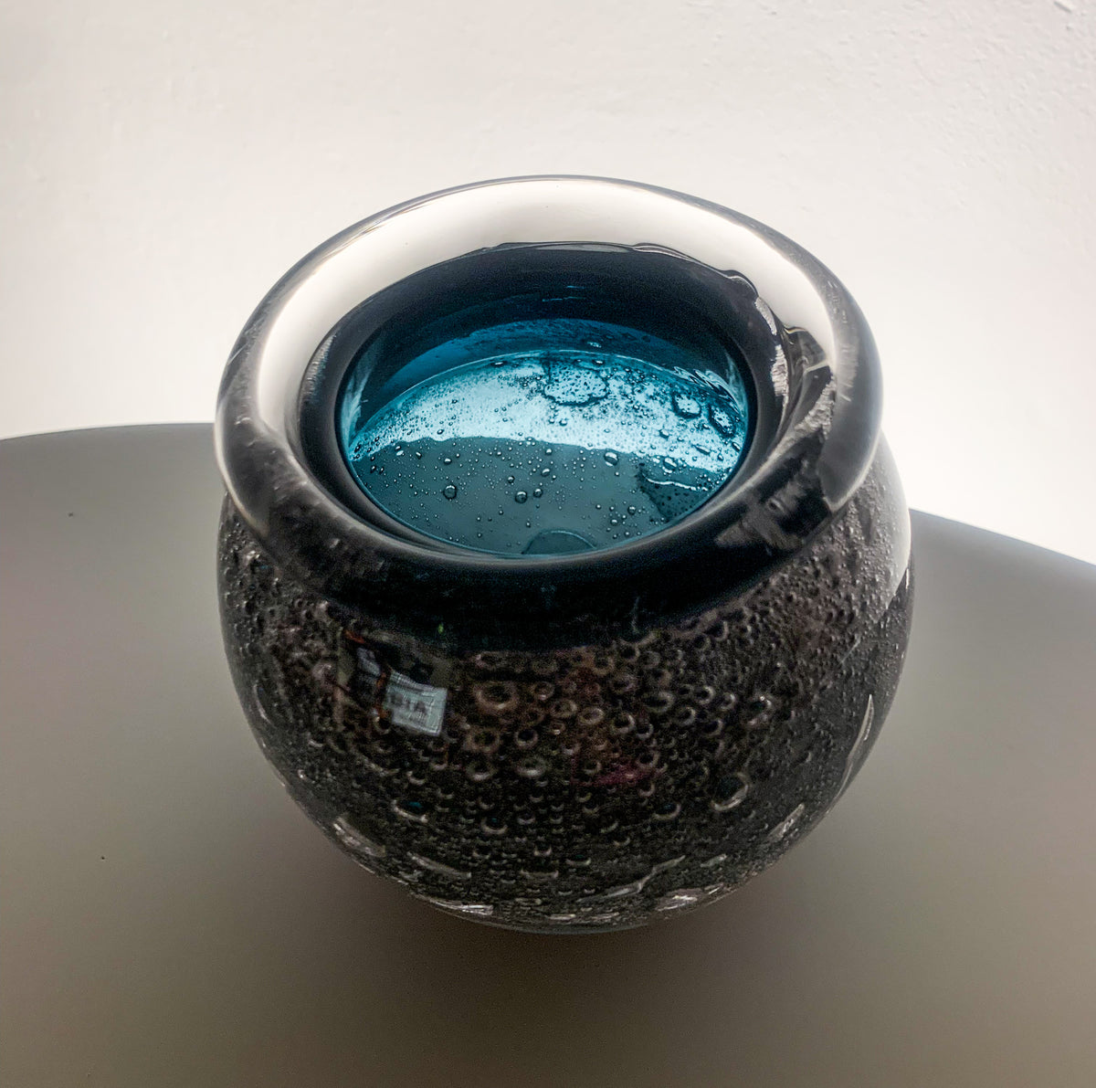 Vulcano Art Glass Vase by Heikki Orvola Nuutajärvi