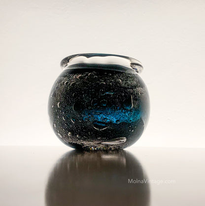 Vulcano Art Glass Vase by Heikki Orvola Nuutajärvi
