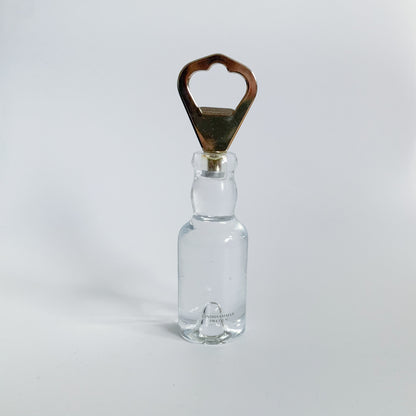 Stylish crystal beer opener, designer Christer Sjogren, Lindshammar Sweden