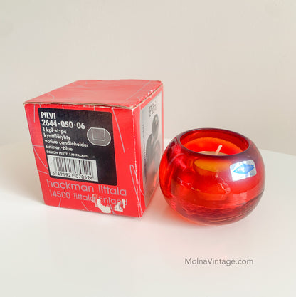 Nuutajärvi Pilvi glass candleholder, unused
