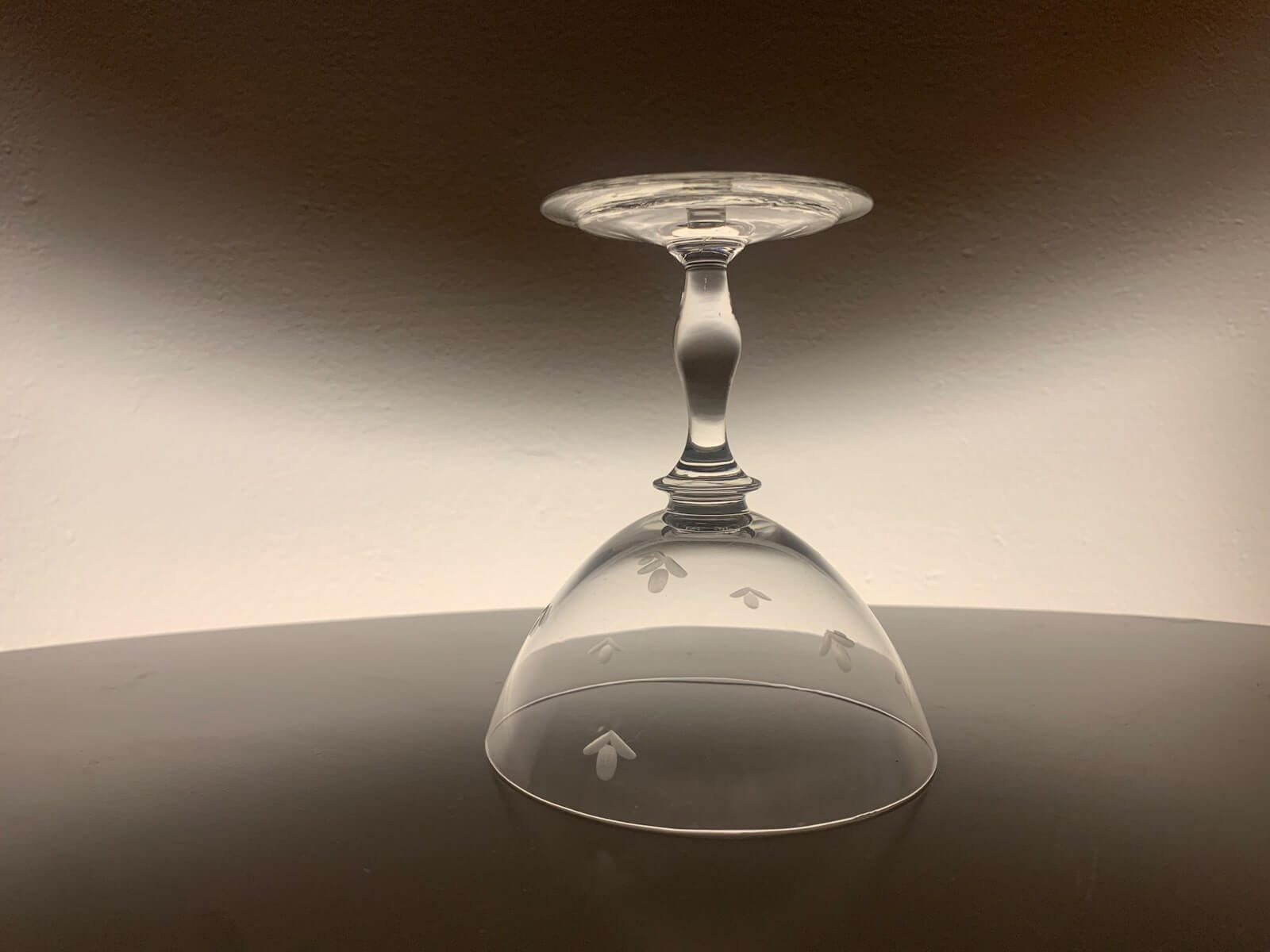 Handmade footed glass Made in Finland