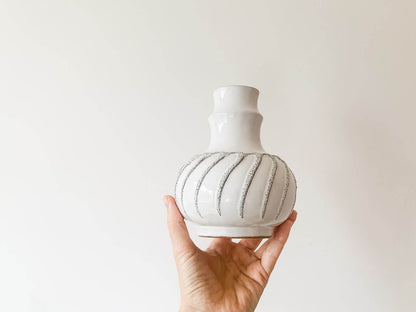 White glazed vintage decor WGP German Pottery