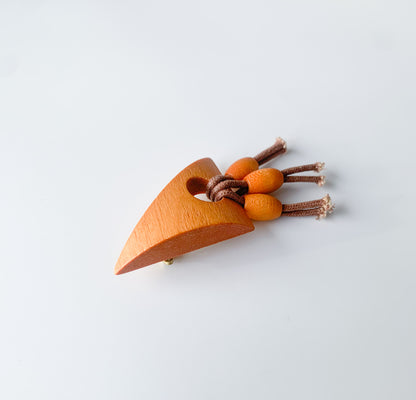 Aarikka Finland | Wooden Bird Brooch