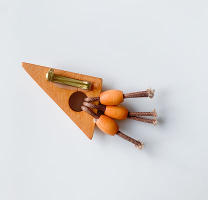 Aarikka Finland | Wooden Bird Brooch