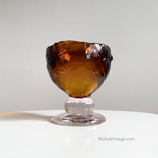Brutalist Glass vase & bowl Kivi | Humppila