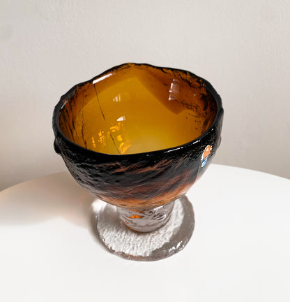 Brutalist Glass vase & bowl Kivi | Humppila