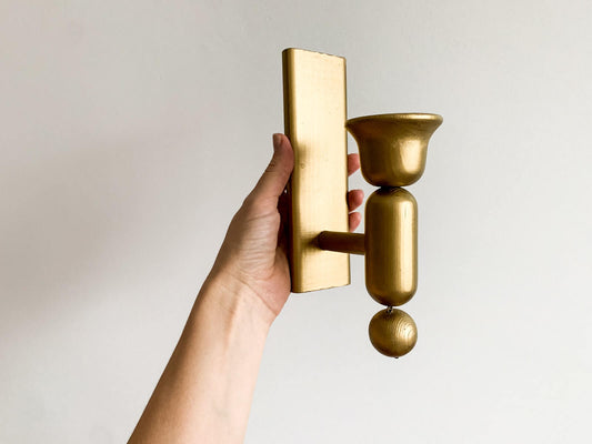 Golden paint gilded Xmas Decoration