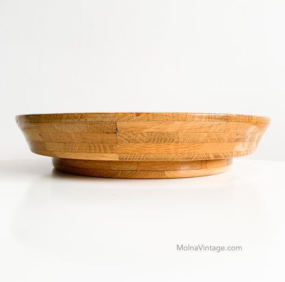 Handmade oak midcentury dish