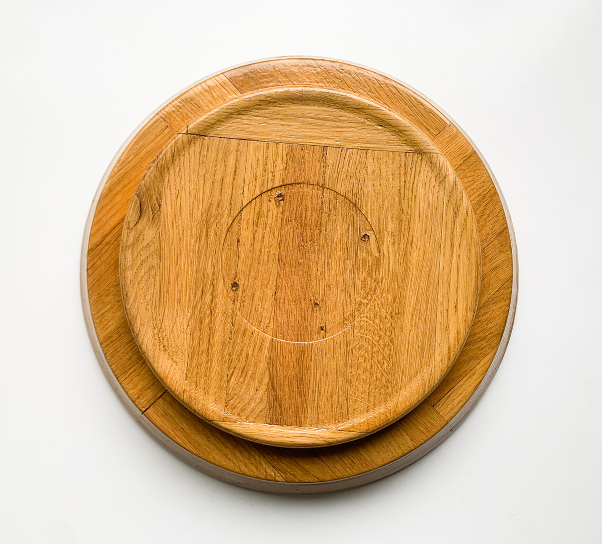Handmade oak midcentury dish